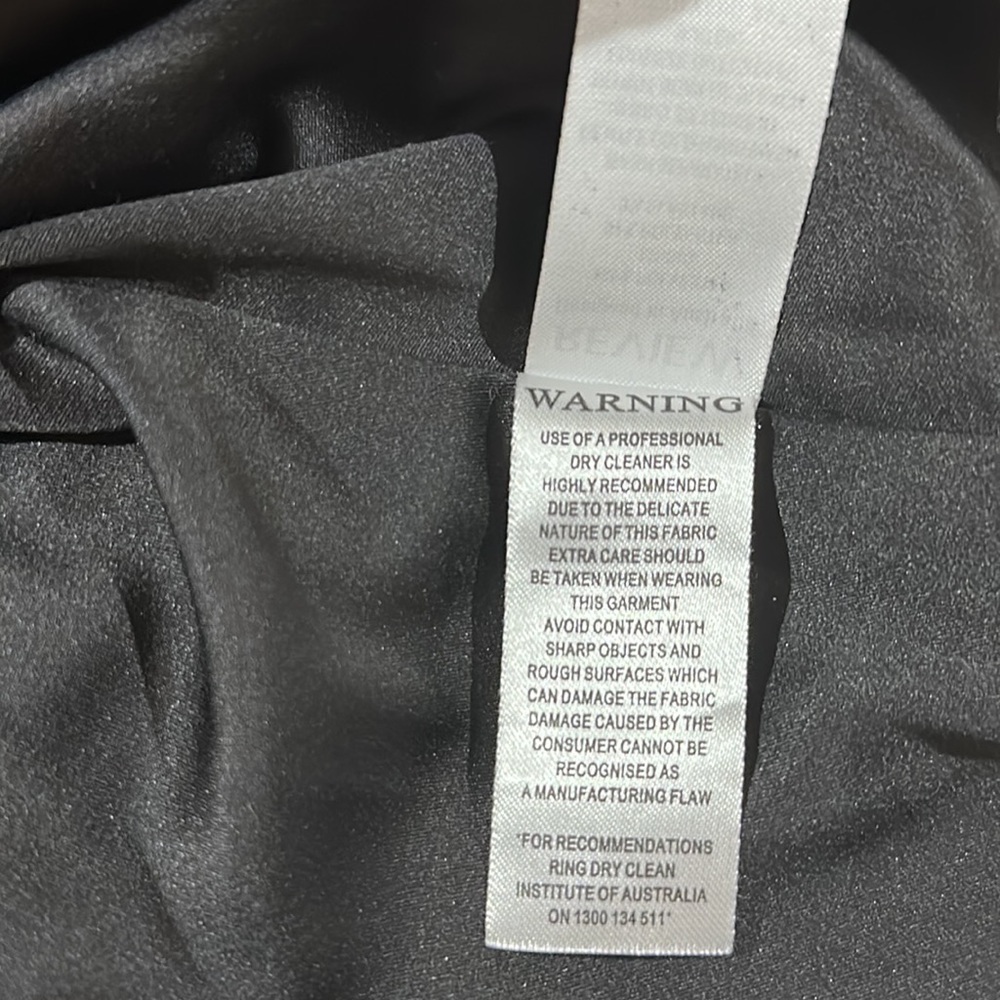 Review size 12 jacquard black, navy and fuchsia evening dress - Picture 10 of 10